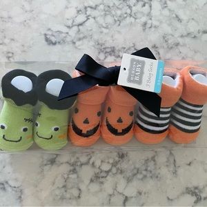 Hudson Baby Set of 3 Halloween Socks 0-3 Months, New
